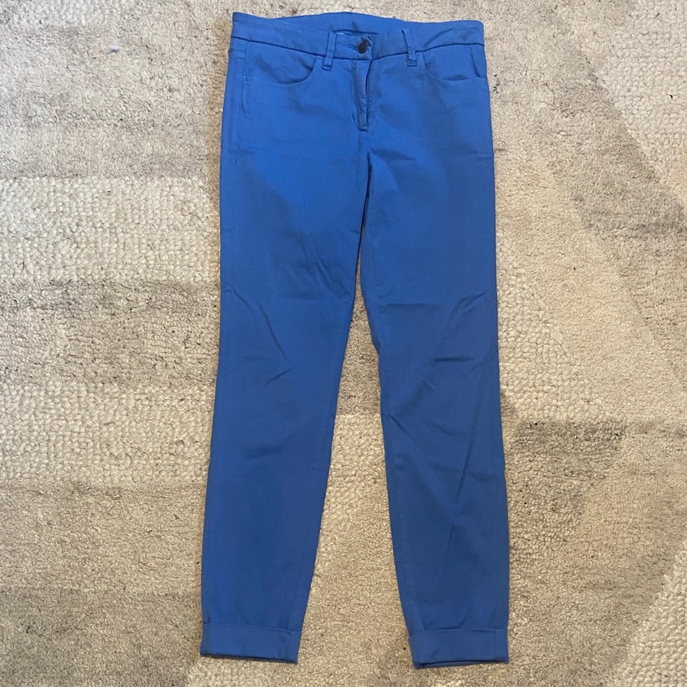 Vibrant Blue Slim Fit Pants